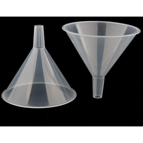 2x Short Stem Plastic for Perfume Diffuser Bottle Liquid Oil Funnel Lab