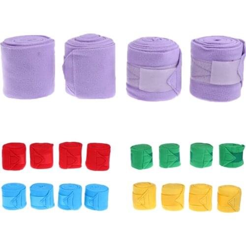 4pcs Horse Wraps Leg Protection Wraps Equestrian Horse Care Grooming Gear