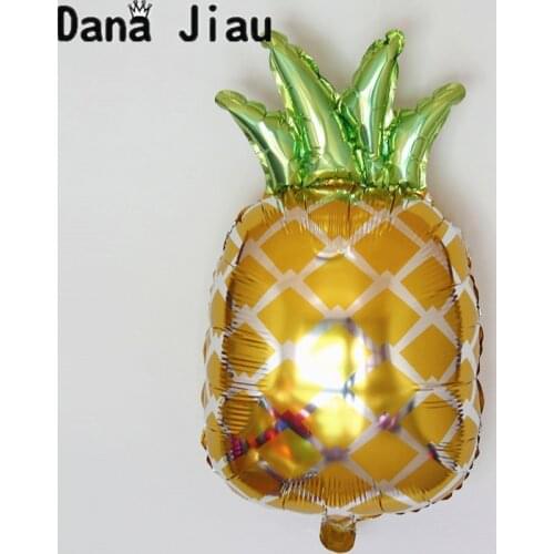 75*45cm Pineapple Fruit Foil Balloons Birthday Party Wedding Decorations Summer Event Helium Ballon Kids Toy Supplier