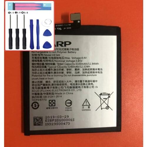 Battery For SHARP AQUOS S3 FS8032 3200mAh HE349 Mobile Phone Battery With Tracking Number
