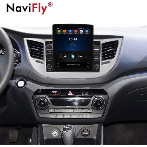 Navifly 9.7" Tesla style for Hyundai Tucson 3 2015 2018 Android video Car radio multimedia player navigation gps No 2 din DVD