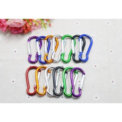 Free Shipping+Wholesale Hoist shape aluminium carabiner Mountaineering buckle Key Chain Hook,5000pcs/lot SN1380