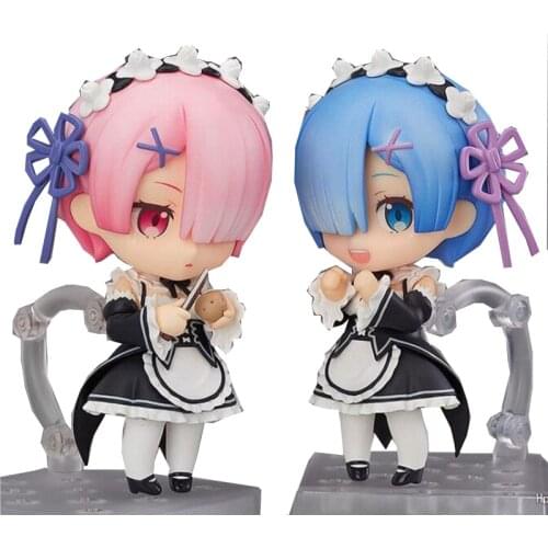 Rem 663# Doll Ram 732 Action Figure PVC Life In A Different World From Zero Collection Model Toys Doll Christmas Gift 10CM