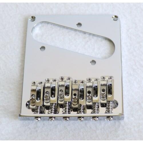 Guitar hardware 12 string tele style guitar bridge chrome color for right handed electric guitars with screws guitar parts