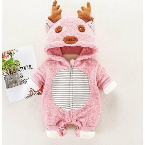 Newborn baby kids jumpsuit boys girls winter cotton-padded clothes climbing jumpsuit