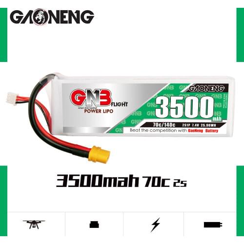 Gaoneng GNB 3300mAh 7.4V 2S 90C/180C Lipo Battery With T XT60 XT90 Plug For RC airplane RC Car RC Boat RC parts