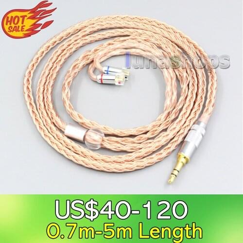 LN006738 2.5mm 3.5mm XLR Balanced 16 Core 99% 7N OCC Earphone Cable For UE11 UE18 pro QDC Gemini Gemini-S Anole V3-C V3-S V6-C