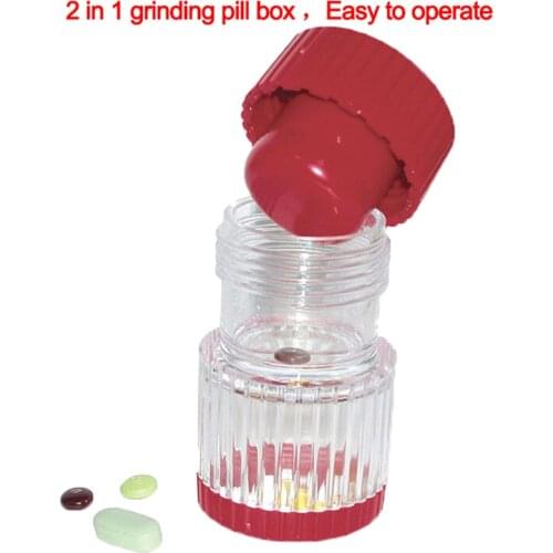 Multifunction Pill Crusher Grinder Tablets Pills Crush Grind Powder Storage Box Cutter New Portable Tablet Crusher Grinder