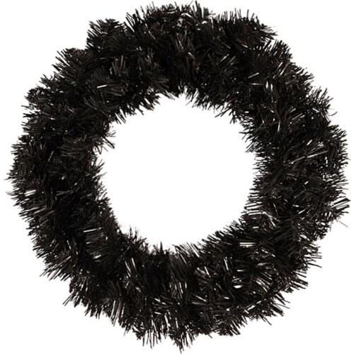 New Pine Wreath Black Wreath Garland for Front Door Window Fireplace Christmas Decoration