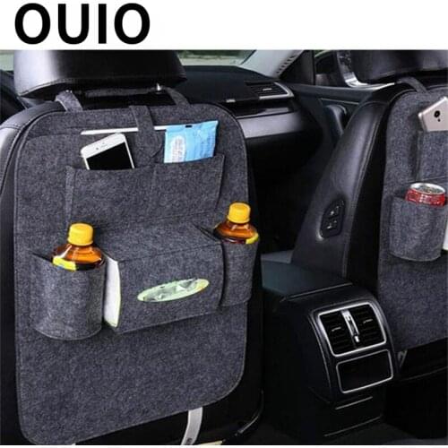 OUIO 1PC Auto Car Back seat storage bag Net Auto For Hyundai Solaris I30 creta IX25 Suzuki Swift SX4 Lada Vesta Granta Kalina