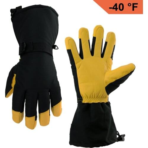 OZERO Ski Gloves Winter Snowmobile Sports Motorcycle Riding Windproof Waterproof Warm Skiing Snowboard Gloves For Men Woman 9008