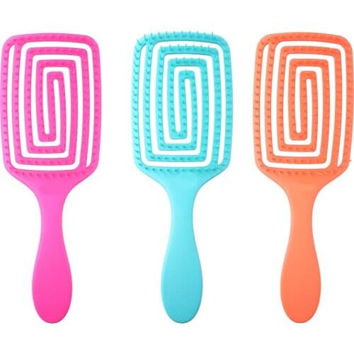 Professional Vented Hair Brush Comb Anti-Static Scalp Massage Wet Dry Hairs Combs Hairdressing Styling Tools for Salon Home Use