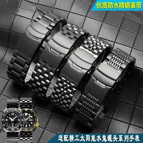 Stainless Steel Watch Strap for To Seiko No. 5/Water Ghost/Submersible Can/Citizen Eco-Drive Watch Band T 20 22mm