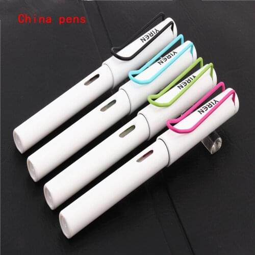 2019 New listing ink pens luxury High quality 359 White Various colors school Student office stationery Fountain Pen