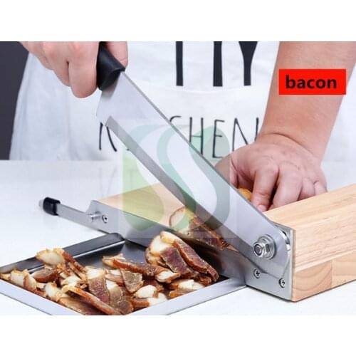 Manual Knife Hay Cutting Cheese Slicer Ribs Cut Beef Meat Rolls Cutter Chopped Machine Guillotine Knife Stainless Steel Slicing