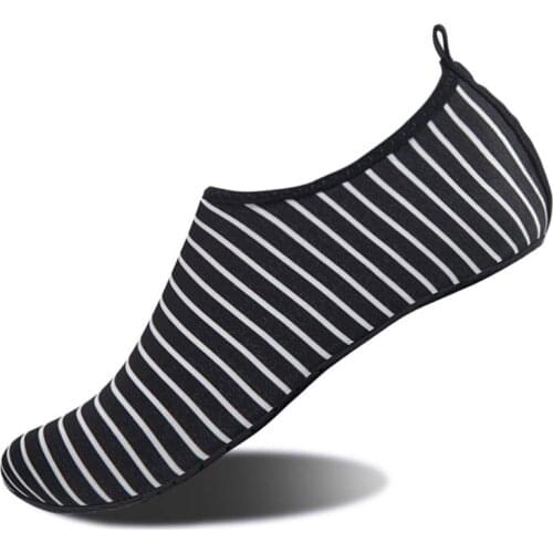 Large Size Beach Swimming Water Sport Socks Big Striped Men Women Anti Slip Shoes Yoga Dance Surfing Aqua Diving Barefoot Shoes