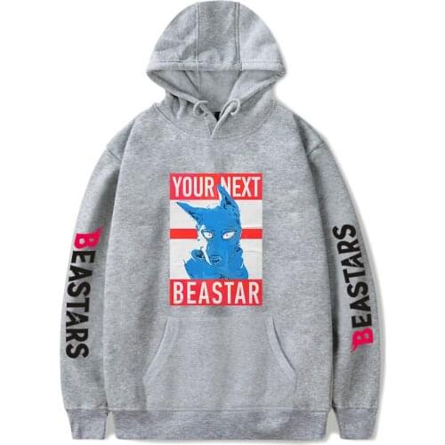 Beastars Hoodie Sweatshirts Casual Mens Tracksuit Harajuku Cartoons Printed Casual Students Pullover Women Anime clothes