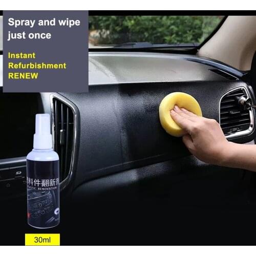 Universal Interior Plastic Parts Retreading Agent 30ml Automotive Interior Coating Paste Maintenance Liquid leather Car Cleaner