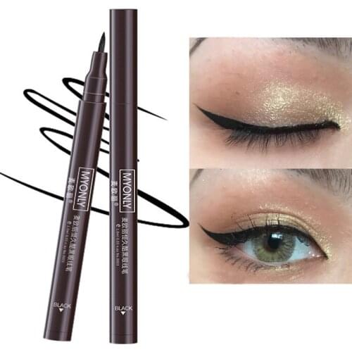 Waterproof Quick Dry Black Eyeliner Pen Professional Women Liquid Eyeliner Long Lasting Non-blooming Smooth Makeup Tool