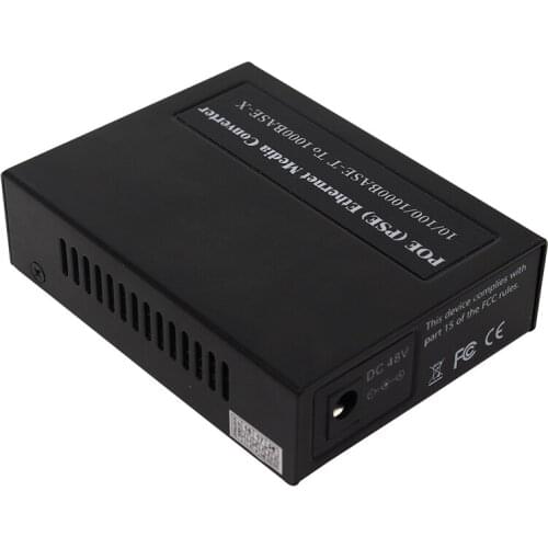 Fiber Wall-Mounted 10/100/1000Base-T To 1000Base-X Fast Ethernet PoE/PSE Media Converters