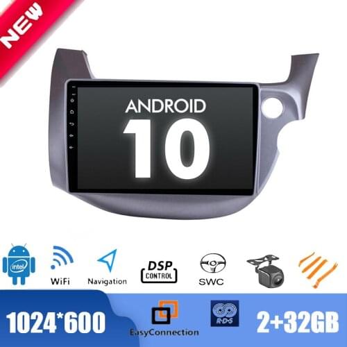 10.1'' Android 10.0 Radio for Honda Fit 2008-2013 R Car Multimedia Player GPS Stereo DSP 2.5D IPS WIFI TPMS BT