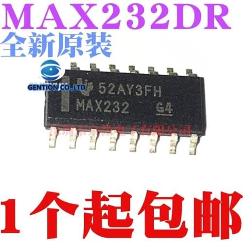 10PCS MAX232DR MAX232 receiver encapsulation SOP16 a lot in stock 100% new and original