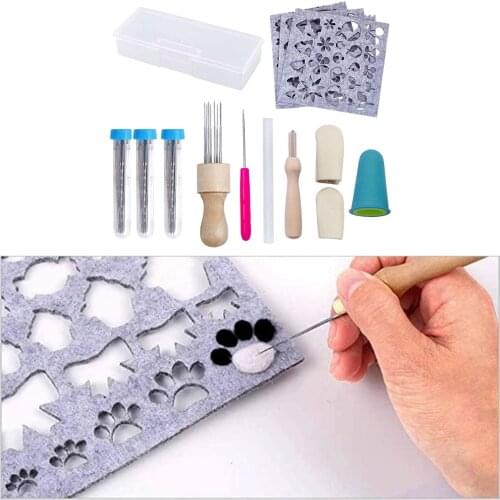 109 Pcs Needle Felting Kit Felting Needles, 8 Needle Felting Tool Holder, Awl, Glue Stick, Fingercots Supplies
