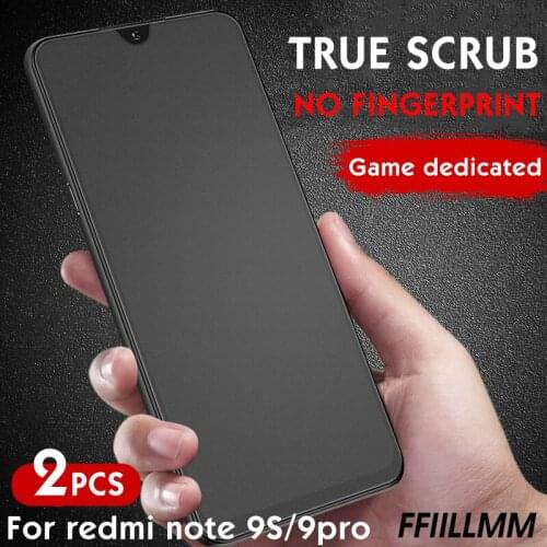 2Pcs/Lot Matte Tempered Glass For Redmi Note 9 Pro Max Mi Note 8 Pro 8T 7 Anti-Blue-ray Screen Protector For Redmi Note 9S Glass