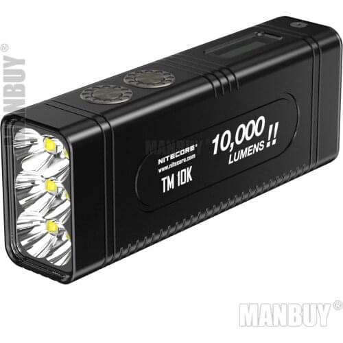 2020 NITECORE Tiny Monster TM10K 10000 Lumens 6 X CREE XHP35 HD LED Rechargeable Hight Light Flashlight Built-In 4800mAh Battery