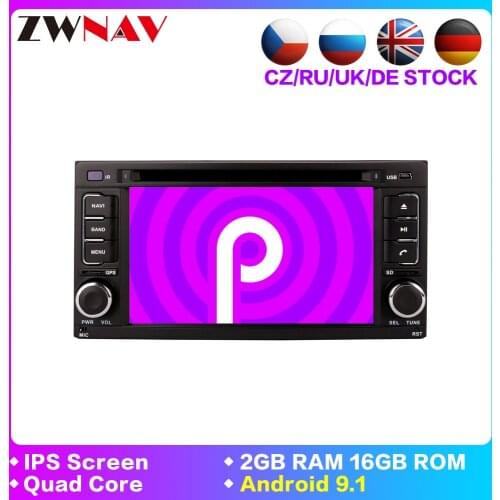 2 Din Android 9.1 Car DVD Multimedia Player For Subaru Forester Impreza 2008-2011 Wifi GPS Navi Stereo Audio Radio tape recorder