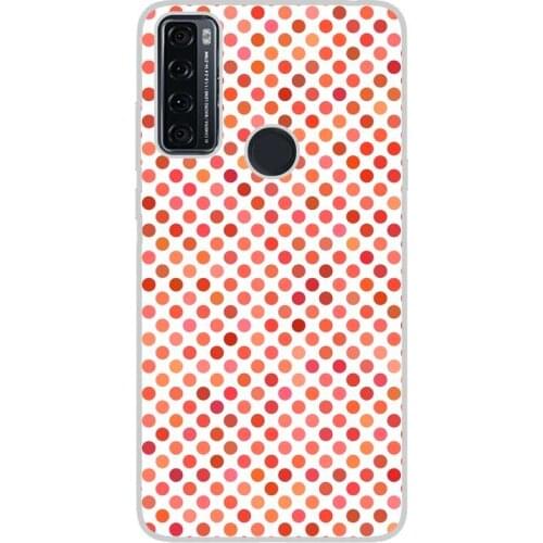 Compatible with TCL-20-SE-4G silicone gel tpu case cover case custom drawing design anti-bump polka dots 007 case