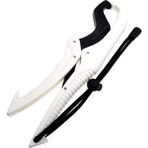 448D Fish Grabber Plier Controller Practical Fishing Gripper Gear Tool ABS Grip Tackle Holder Fish Clamp with Adjustable Rope