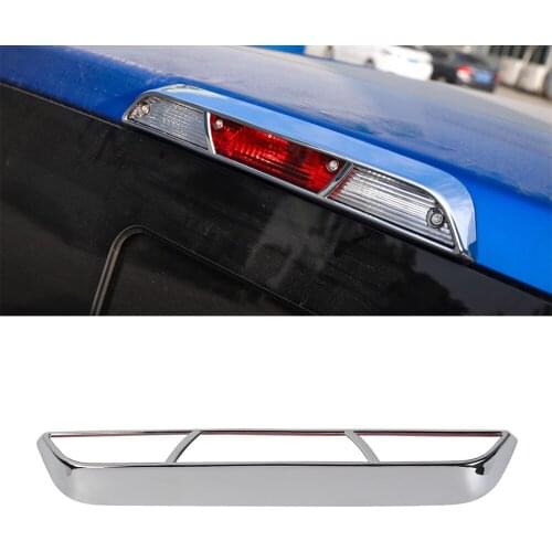 For Ford F-150 Raptor 2015 2016 2017 2018 2019 2020 Car Accessories High Brake Light Decoration Trim LED Light Frame ABS Chrome
