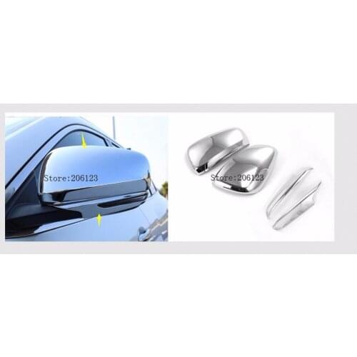 For RENAULT KADJAR 2016 2017 2018 Car Styling Carbon Fiber/ Chrome Style ABS Rearview Mirror Decoration Trim Car-covers