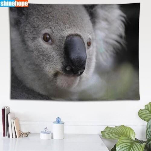 Custom Koala tapestry wall hanging tapestry home decoration rectangle bedroom wall art tapestry
