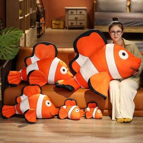 30cm-110cm Creative 3D Simulation Gold Fish Plush Toy Pillow Stuffed Soft Cartoon Animal Carp Doll Birthday Gift For Children