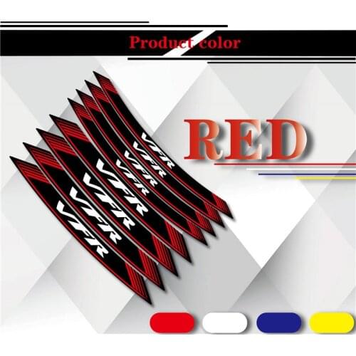 Motorcycle Tires Front Rear Stickers Wheel Reflective Waterproof Decoration Stripe Decals Sticker Set For HONDA VFR vfr