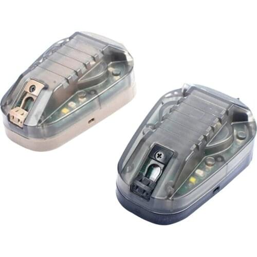 Helmet Survival Beacon Light Helmet Strobe Light Survival Safety IR Flashlight Waterproof Signal Light with Magic Tape