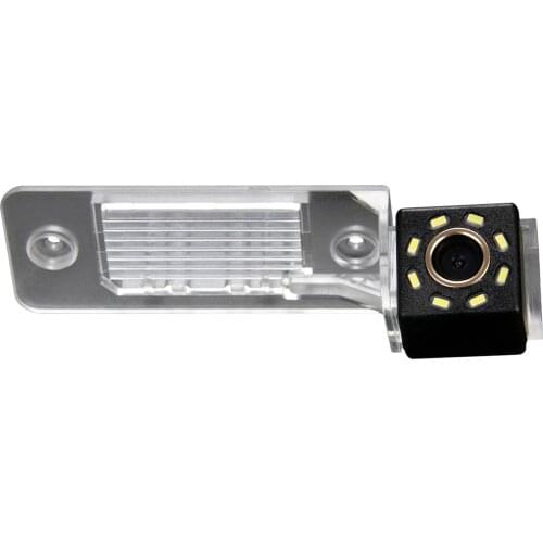Misayaee Car Rear View Reverse Parking Camera Golden 8 LED for Touareg/Tiguan Santana/Golf 5/Passat B5/Jett a/Polo/ Skoda Sciroc