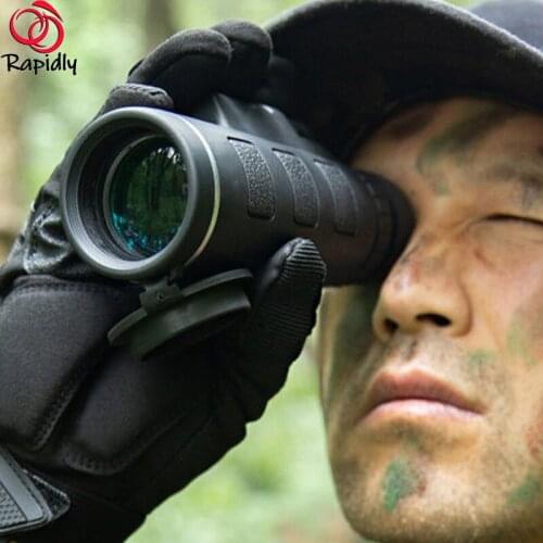 Telescope Monocular 60X60 Zoom Monocular Binoculars Clear Weak Night Vision Pocket Telescope with SmartPhone Holder for Camping