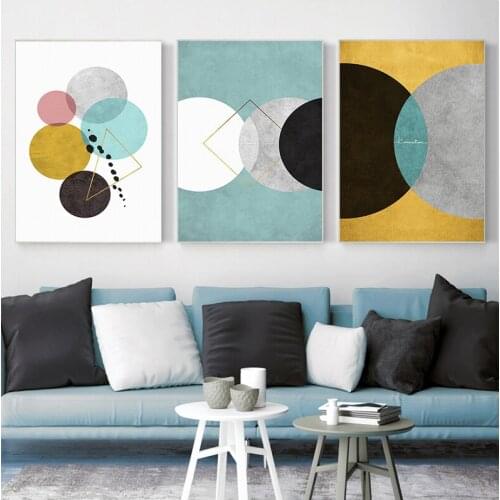 Nordic Wall Poster Abstract Art Canvas Painting Decorative Picture For Kids Room Living Room Decoration Unframed