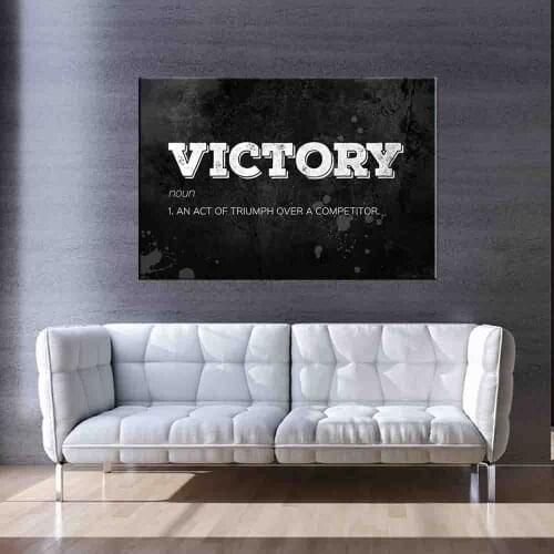 Nordic Style Home Decoration Victory Letters Wall Hanging Decorations Room Sign Art Wall Canvas Paintings Ornaments For Home