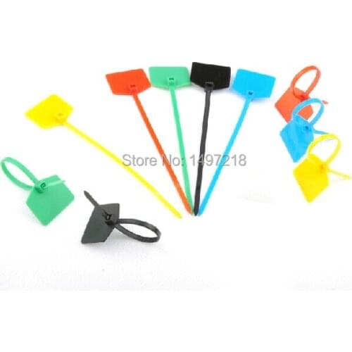 New 2014 freeshipping 500 pcs/lot 3*150mm Nylon Cable Tie with label - Plastic Zip Ties with markers Cable Tag for computer wire