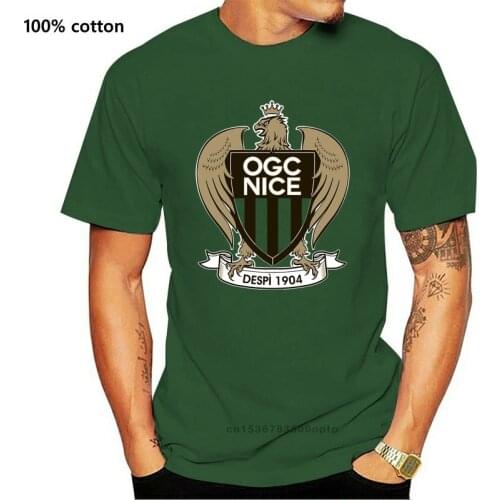 OGC Nice Les Aiglons France Ligue 1 Football Soccer Jersey Gray T-Shirt NEW