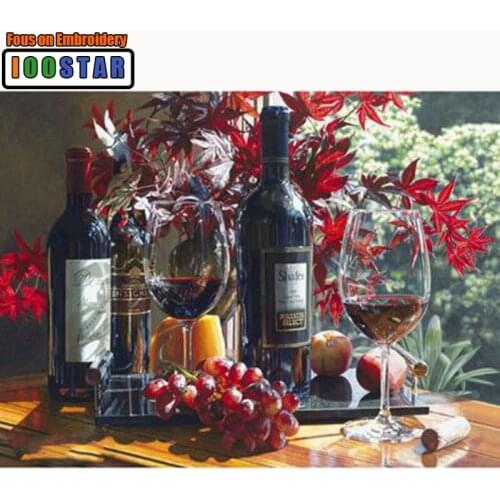 Full square drill Diamond embroidery wine life 5D DIY diamond painting cross stitch Rhinestone mosaic home decoration