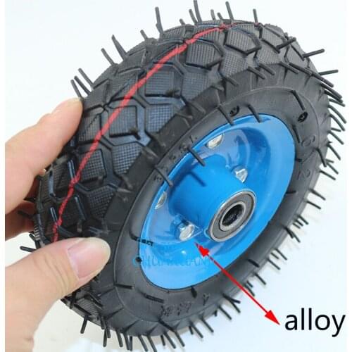 Size 6X2 Inflation Tire Wheel Use 6" Tire Alloy Hub 160mm Pneumatic Tyre Electric Scooter Pneumatic Wheel Trolley Cart Air Wheel