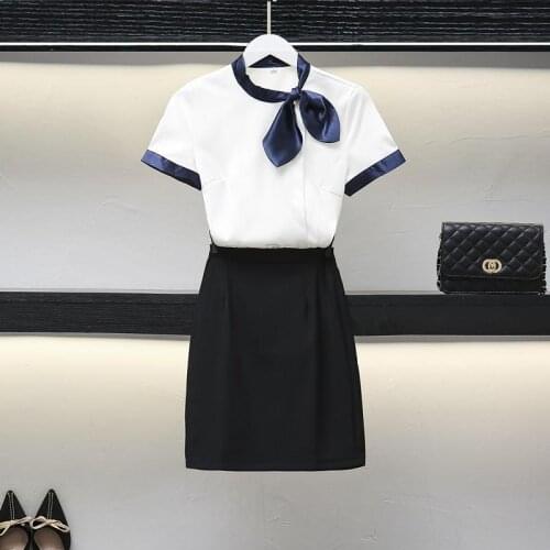 New High-End Business Shirt Suit Graceful and Fashionable Stewardess Uniform Formal Suit Work Clothes Female Beautician