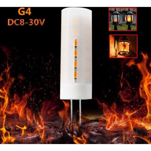 G4 LED Flame Fire Lamp Effect Simulated Nature 3W Corn Bulbs Decoration Lamp Bar Hotel Bedroom Dynamic Moving Flame Light