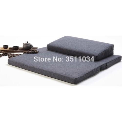 60/70/80 Thicken Meditation Pillow Zen Buddhism Chinese futon Chinese Zen Buddhism Zafu and Zabuton Foldable Meditation Cushion