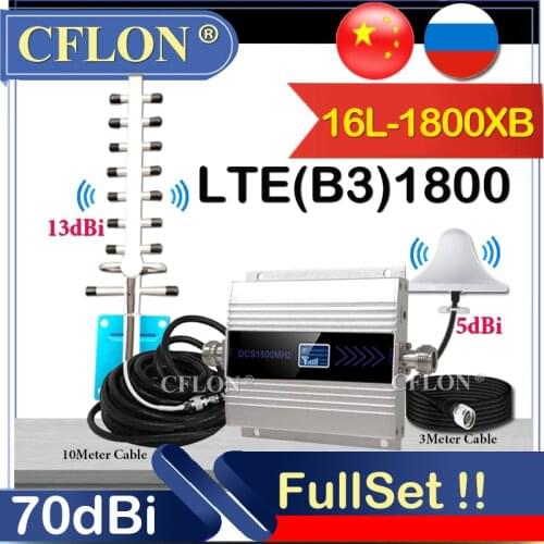 1800Mhz 4g CellPhone Cellular Amplifier GSM1800Mhz DCS1800Mhz GSM Repeater B3 1800Mhz 2G 4G Signal Booster 4G Signal Repeater